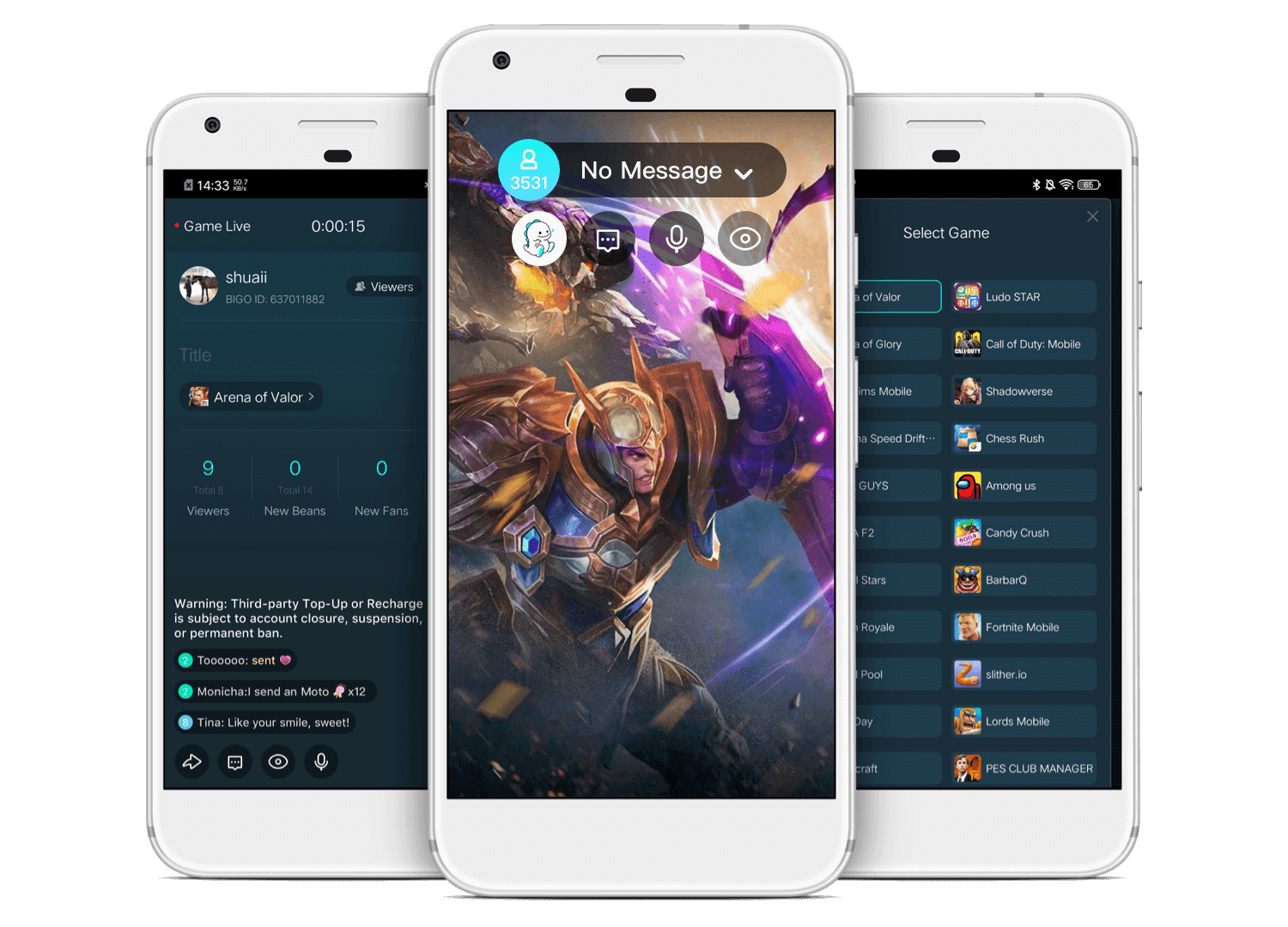 BIGO LIVE Android app preview