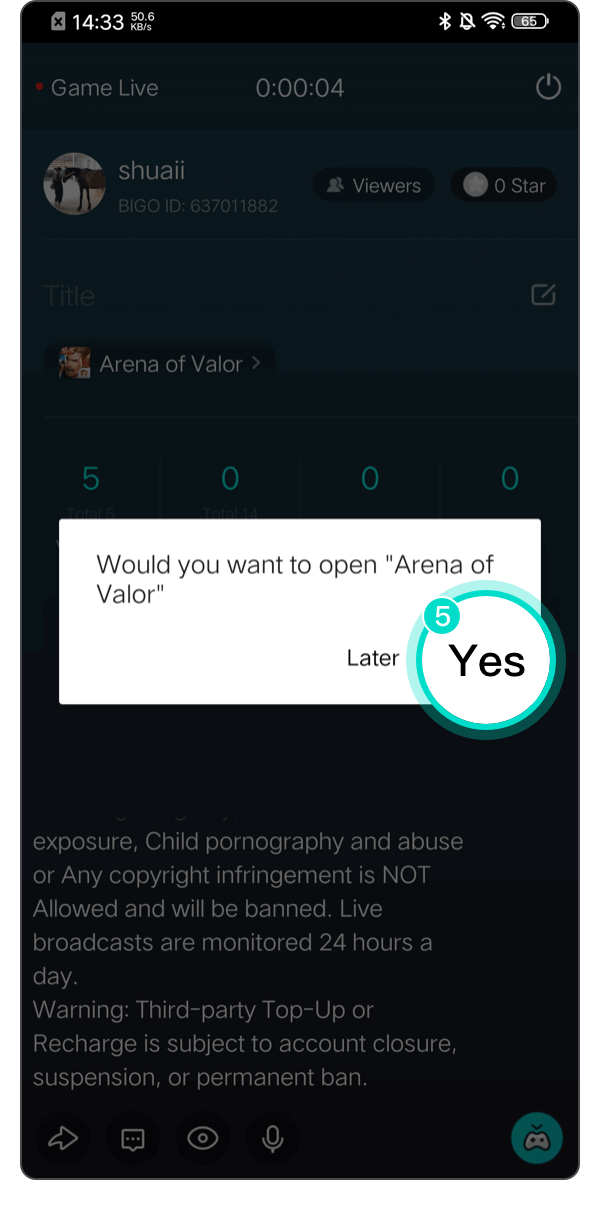 5.Say yes to open this game now!